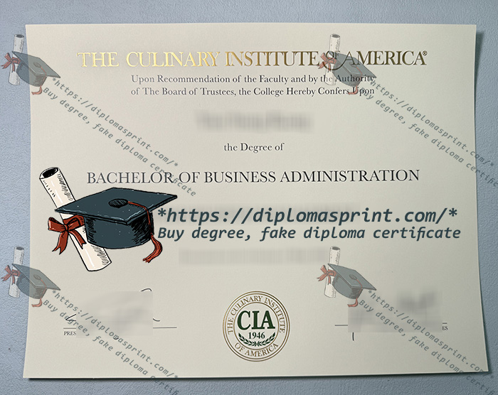 Culinary Institute of America Diploma, CIA Diploma Culinary Institute of America Diploma, CIA Diploma