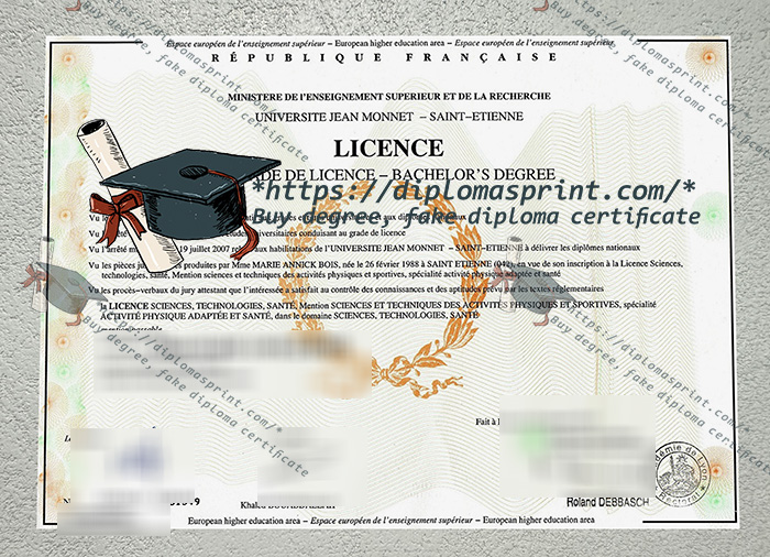 Jean Monnet University Diploma, Université Jean-Monnet-Saint-Étienne Diplôme Jean Monnet University Diploma, Université Jean-Monnet-Saint-Étienne Diplôme