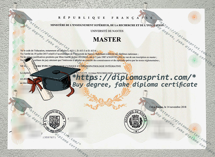 Université de Nantes Diplôme Université de Nantes Diplôme