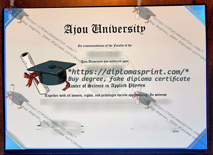 Ajou University Diploma Ajou University Diploma