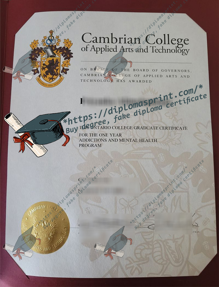 Cambrian College Diploma Cambrian College Diploma