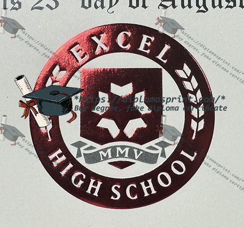 Excel High School Diploma Seal Excel High School Diploma Seal