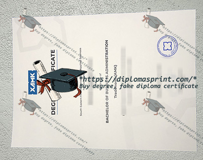 XAMK Degree Certificate