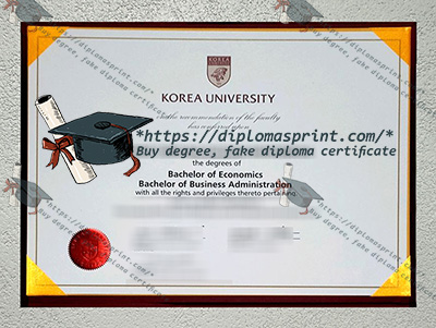 Korea University Diploma