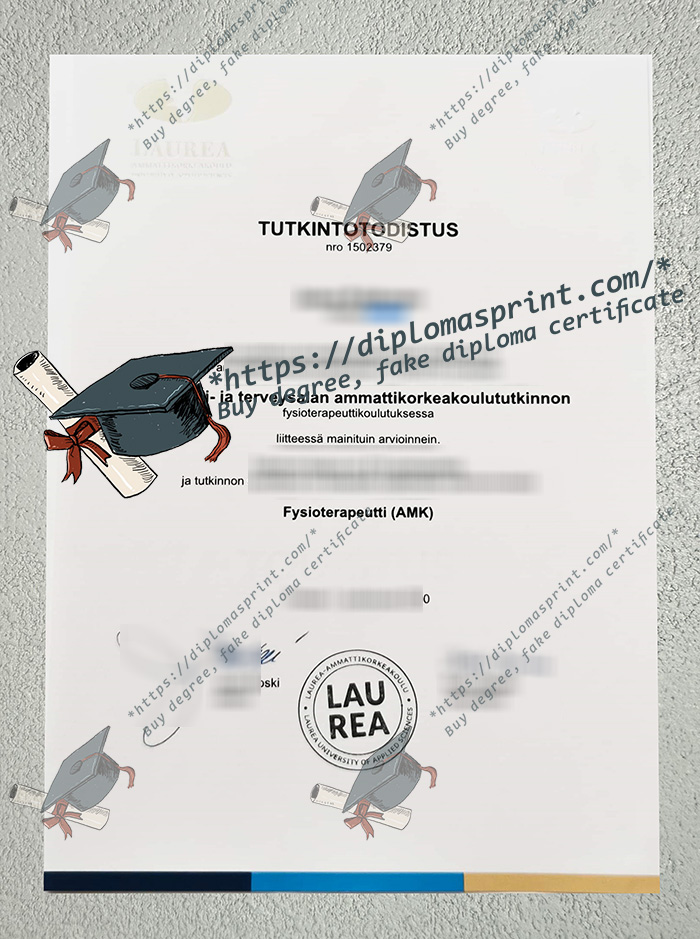 Laurea-ammattikorkeakoulu Degree Certificate Laurea-ammattikorkeakoulu Degree Certificate