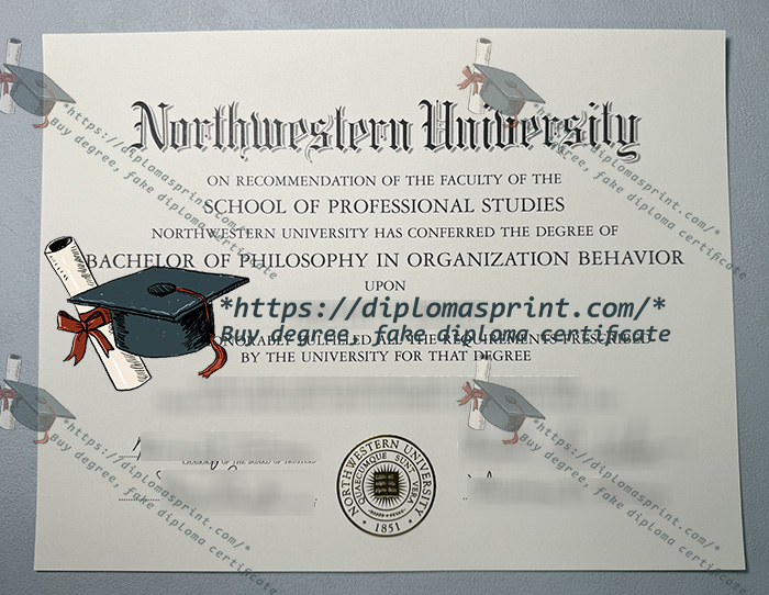Northwestern University Diploma Northwestern University Diploma