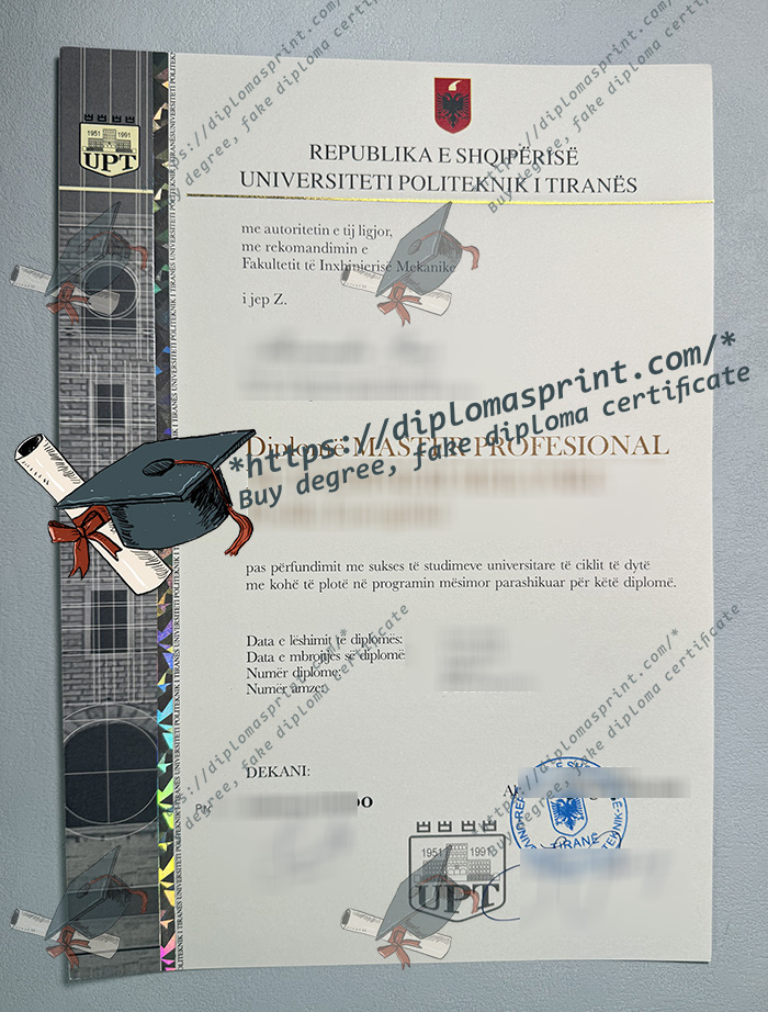 Polytechnic University of Tirana Diploma, PUT Diploma Polytechnic University of Tirana Diploma, PUT Diploma