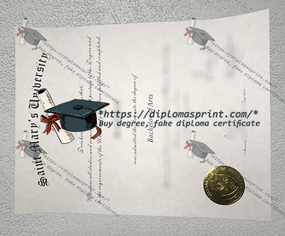 Saint Mary's University Diploma