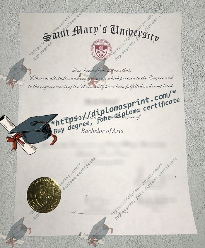 Saint Mary's University Diploma Saint Mary's University Diploma