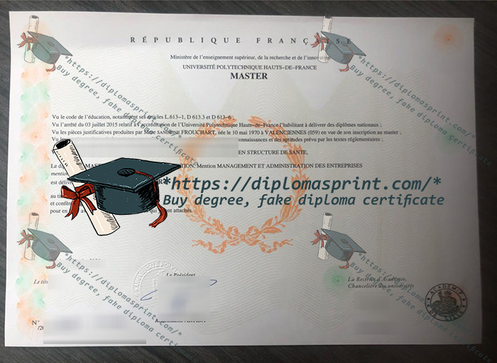 Polytechnic University of Hauts-de-France Diploma, UPHF Diploma Polytechnic University of Hauts-de-France Diploma, UPHF Diploma