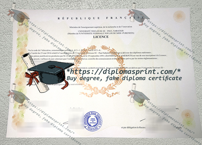 Université Toulouse III - Paul Sabatier Diploma Université Toulouse III - Paul Sabatier Diploma