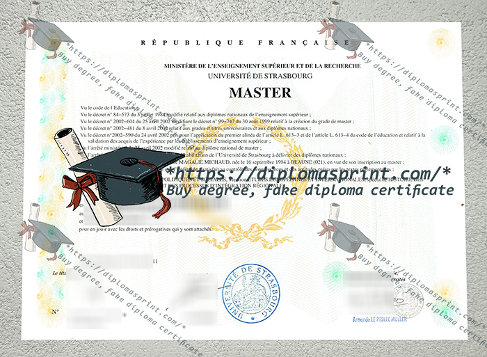 Université de Strasbourg Diploma, University of Strasbourg Diploma Université de Strasbourg Diploma, University of Strasbourg Diploma