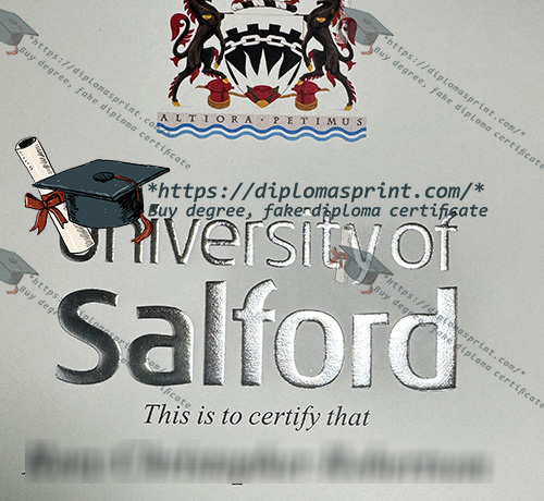 University of Salford Degree Seal University of Salford Degree Seal