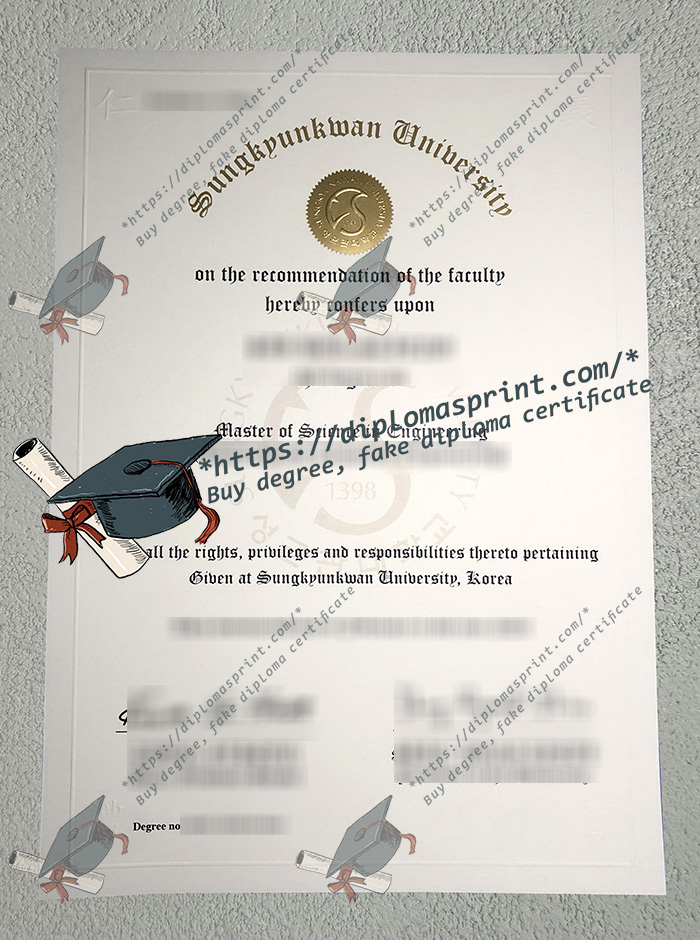 Sungkyunkwan University Diploma, SKKU Diploma Sungkyunkwan University Diploma, SKKU Diploma