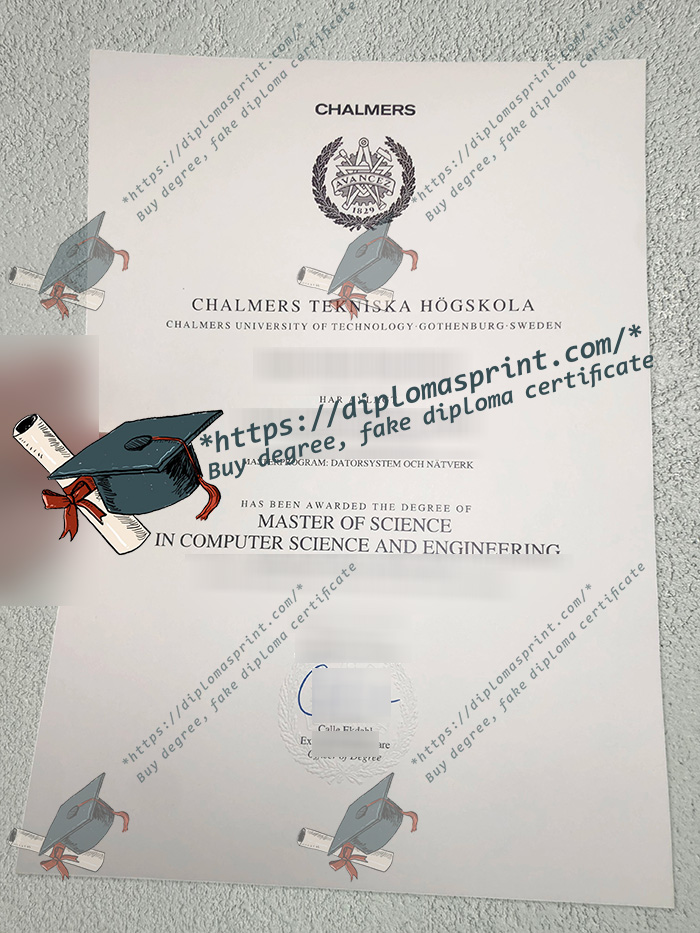 Chalmers University of Technology Degree Certificate, Chalmers tekniska högskola Examensbevis Chalmers University of Technology Degree Certificate, Chalmers tekniska högskola Examensbevis