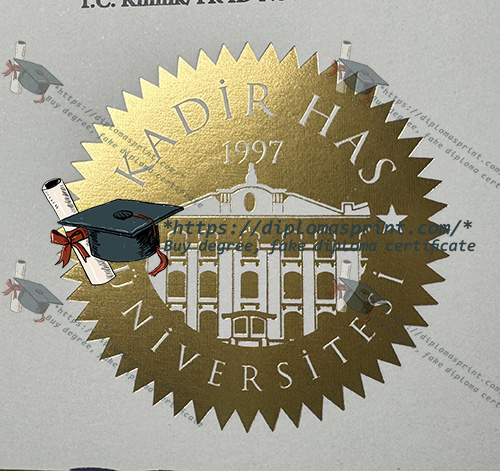 Kadir Has University Diploma seal Kadir Has University Diploma seal