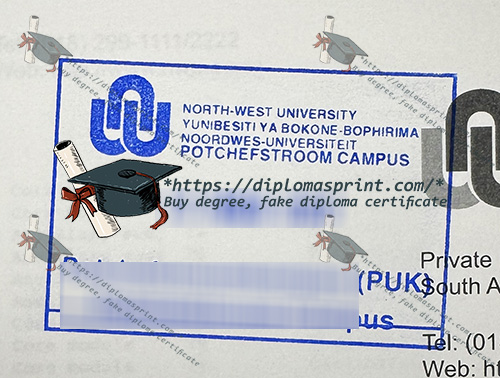NWU Transcript seal NWU Transcript seal