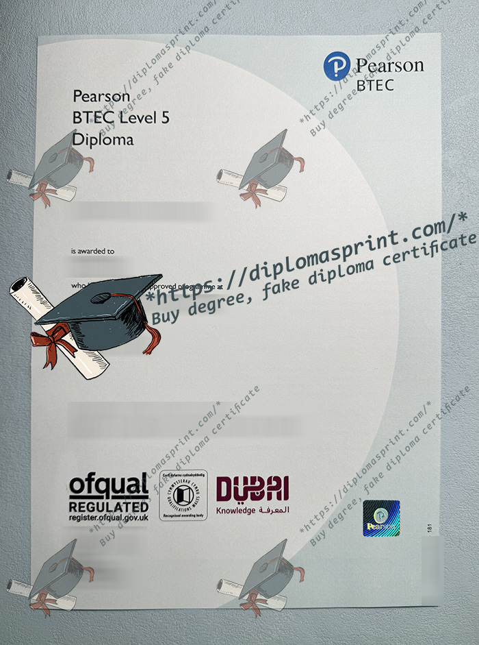 Pearson BTEC Level 5 Diploma, Pearson BTEC Certificate