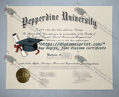 Pepperdine University Diploma