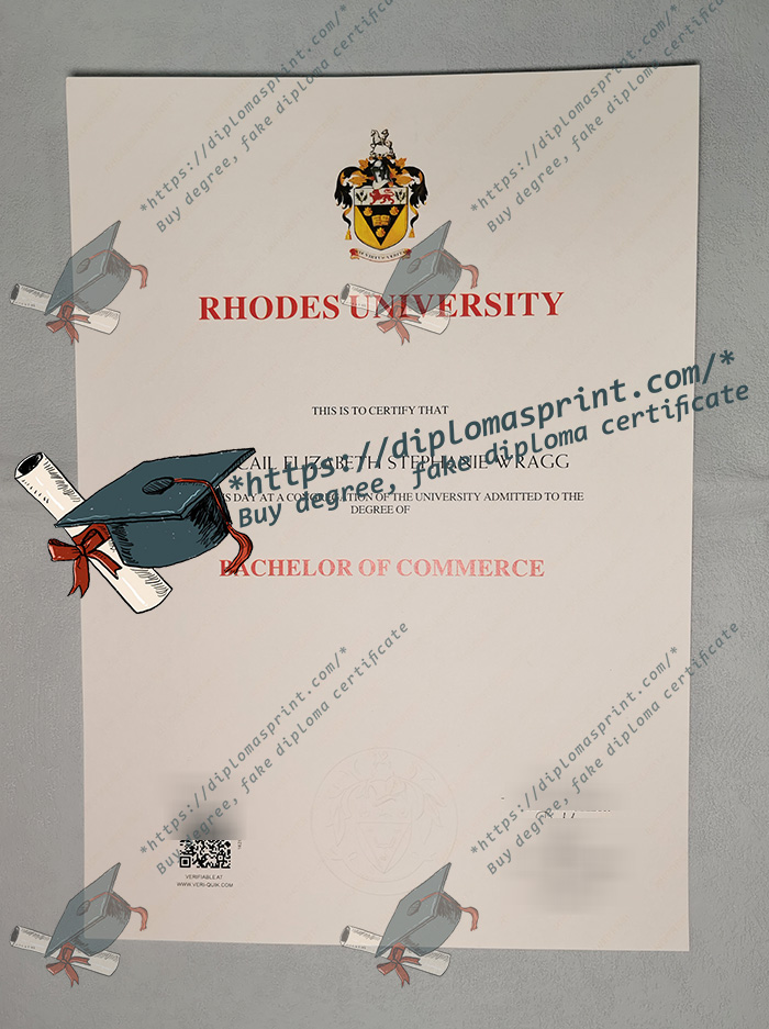 Rhodes University Diploma, Rhodes Universiteit Diploma Rhodes University Diploma, Rhodes Universiteit Diploma
