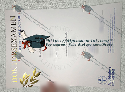 Stockholm University Degree Certificate
