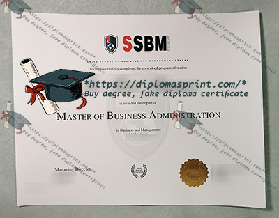 SSBM Geneva Diploma