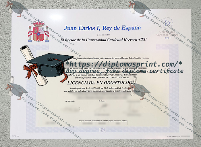 Universidad CEU Cardenal Herrera Diploma, CEU UCH Diploma