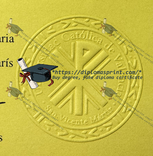 Universidad Católica de Valencia San Vicente Mártir Diploma Seal Universidad Católica de Valencia San Vicente Mártir Diploma Seal