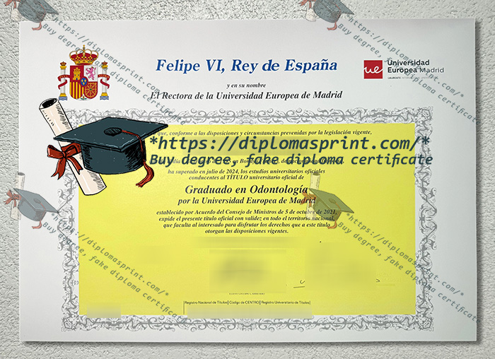 European University of Madrid Diploma European University of Madrid Diploma