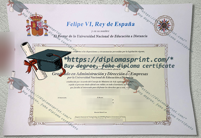 Universidad Nacional de Educación a Distancia Diploma, UNED Diploma Universidad Nacional de Educación a Distancia Diploma, UNED Diploma