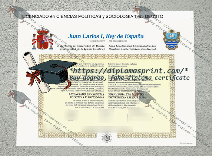 Universidad de Deusto Diploma, Deustuko Unibertsitatea Diploma Universidad de Deusto Diploma, Deustuko Unibertsitatea Diploma