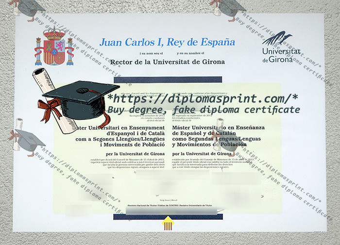 University of Girona Diploma, Universidad de Girona Diploma University of Girona Diploma, Universidad de Girona Diploma