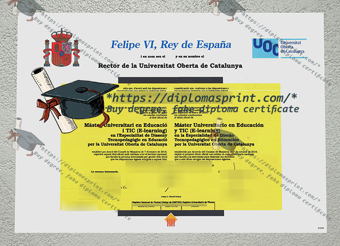 Universitat Oberta de Catalunya Diploma, UOC Diploma Universitat Oberta de Catalunya Diploma, UOC Diploma