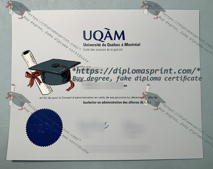 Université du Québec à Montréal Diploma, UQAM Diploma