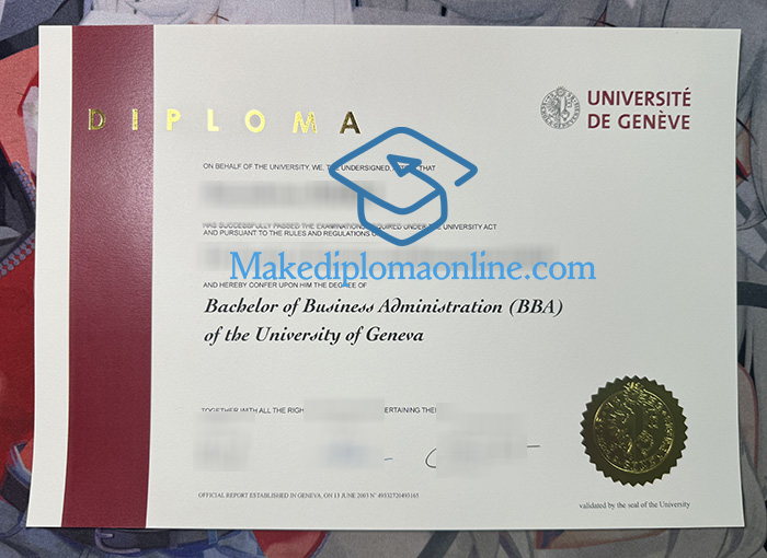 University of Geneva Diploma, UNIGE Diploma