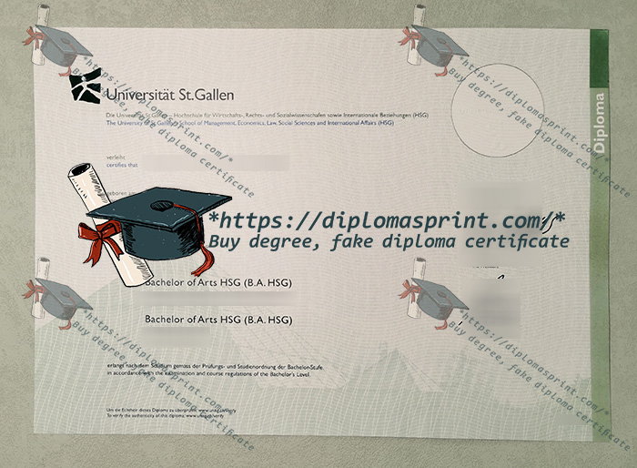 University of St. Gallen Diploma, HSG Diploma University of St. Gallen Diploma, HSG Diploma
