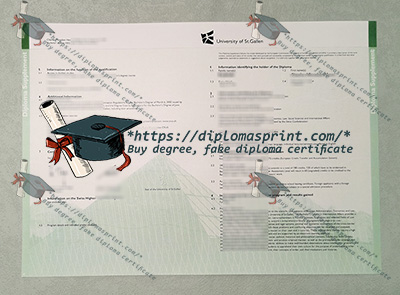 University of St. Gallen Diploma Supplement