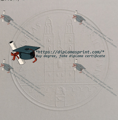 University of Zurich Diploma seal University of Zurich Diploma seal