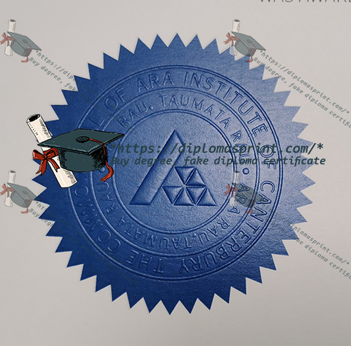 Ara Institute of Canterbury Diploma seal Ara Institute of Canterbury Diploma seal