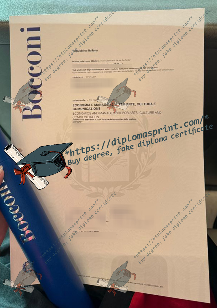 Bocconi University Diploma Bocconi University Diploma