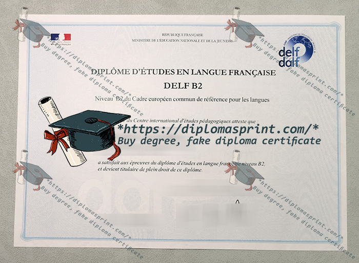DELF B2 Certificate DELF B2 Certificate