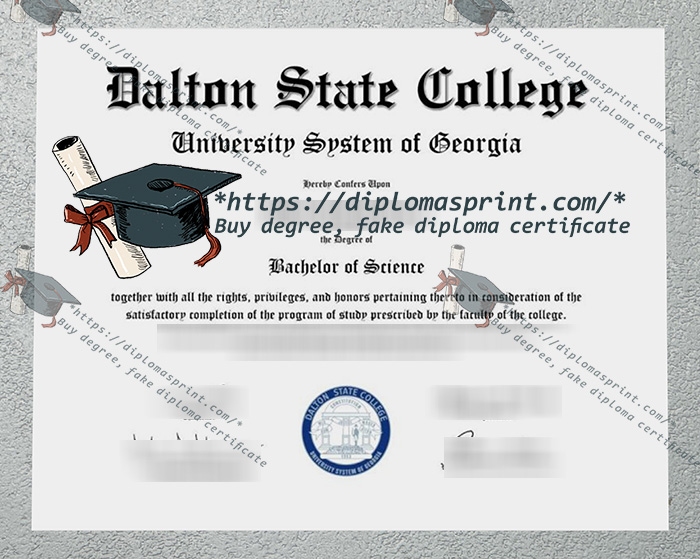 Dalton State College Diploma, DSC Diploma
