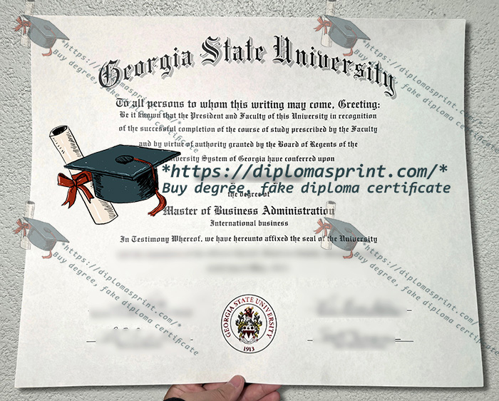 Georgia State University Diploma