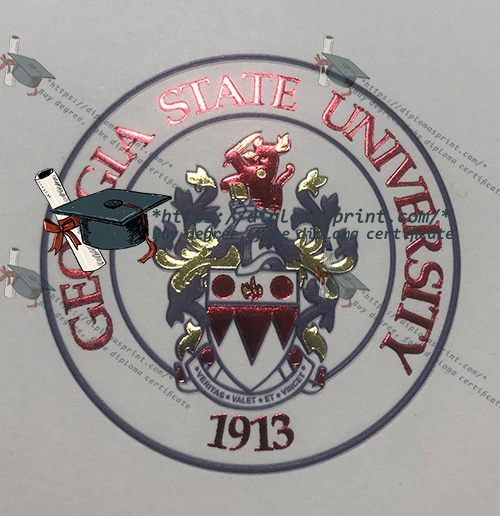 Georgia State University Diploma seal