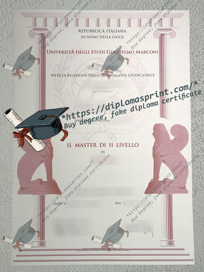 Università Degli Studi Guglielmo Marconi Diploma Università Degli Studi Guglielmo Marconi Diploma