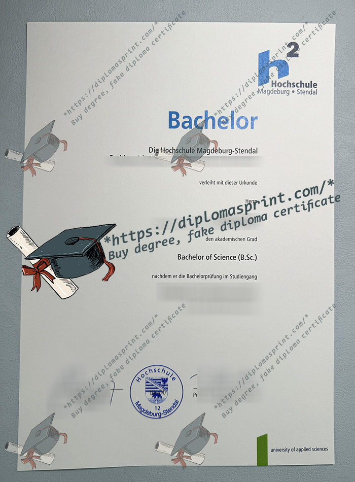 Hochschule Magdeburg-Stendal Urkunde Hochschule Magdeburg-Stendal Urkunde
