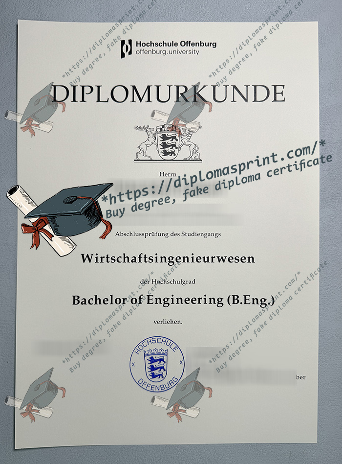 Hochschule Offenburg Urkunde Hochschule Offenburg Urkunde