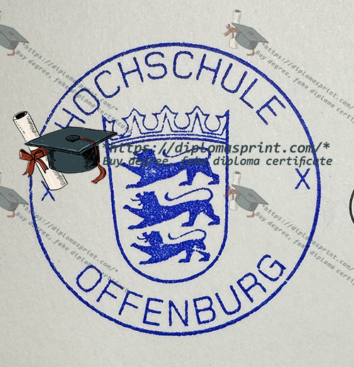 Hochschule Offenburg Urkunde seal Hochschule Offenburg Urkunde seal