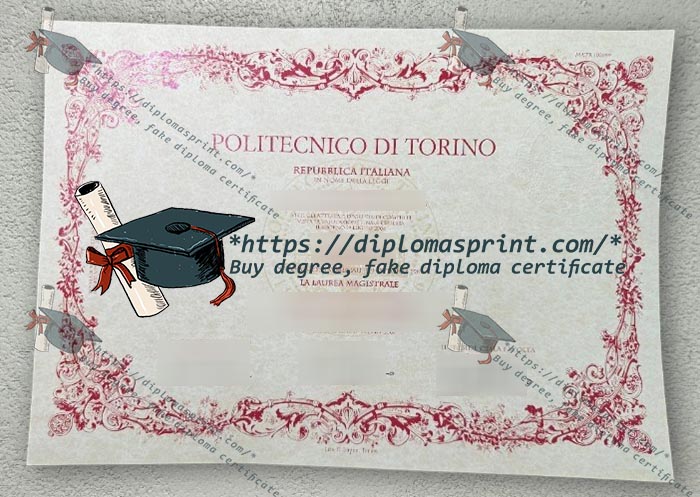 Politecnico di Torino Diploma, Polytechnic University of Turin Diploma