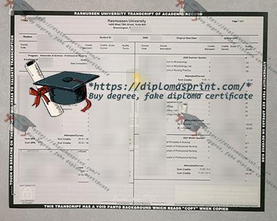 Rasmussen University Transcript